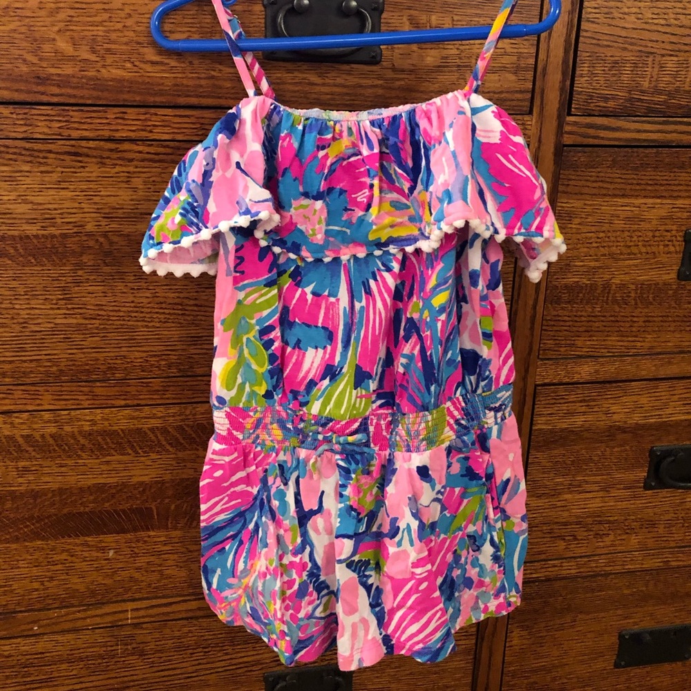 Girls Lilly Pulitzer Romper size M (6-7)